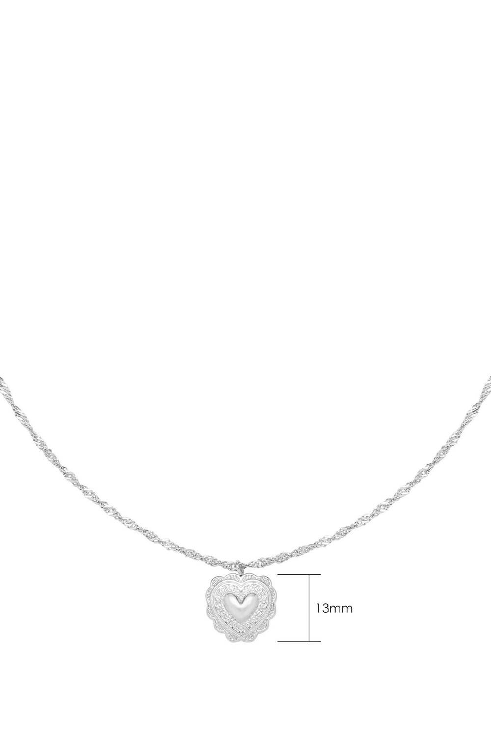 Necklace True Love Plata Acero inoxidable h5Imagen3