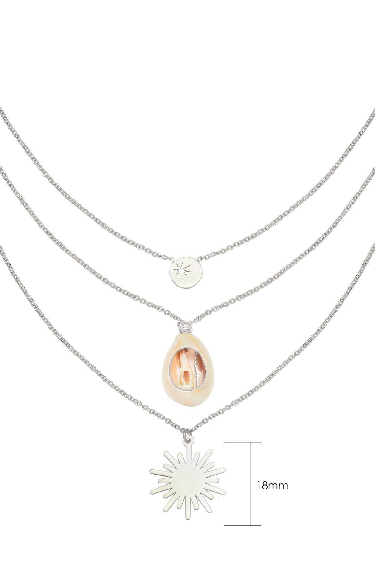 Collana Summer Festival Silver Color Stainless Steel One size Immagine3