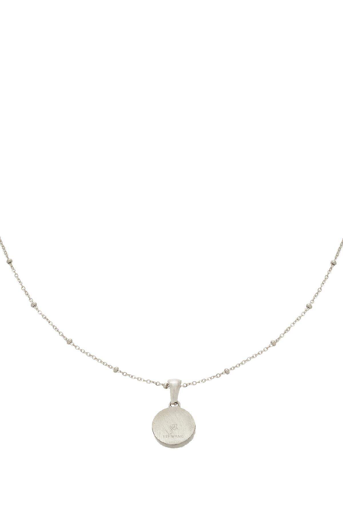 Collana Citazione carina Silver Color Stainless Steel h5 Immagine2