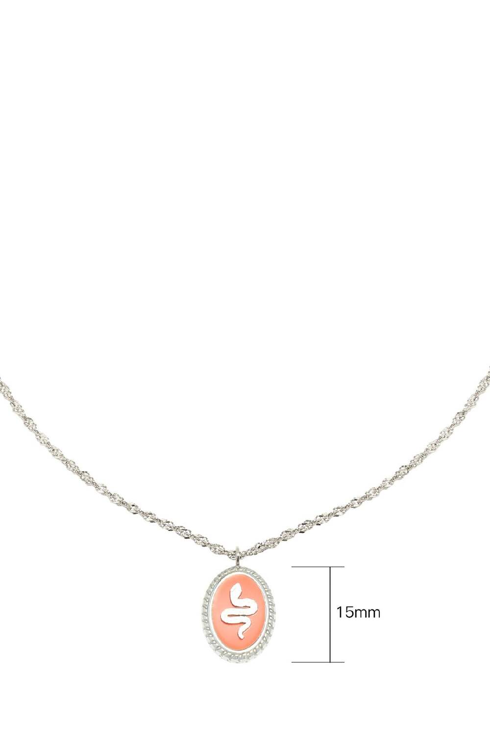 Collar Serpent Naranja Acero inoxidable h5Imagen2