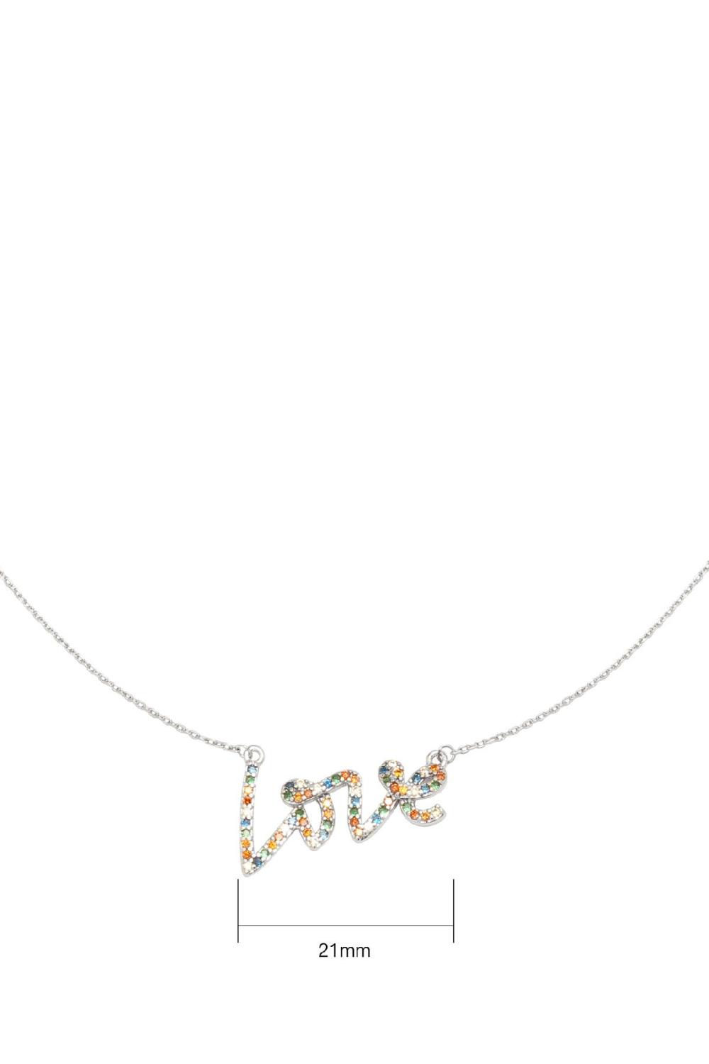 Kette Colorful Love Silber Kupfer Bild2