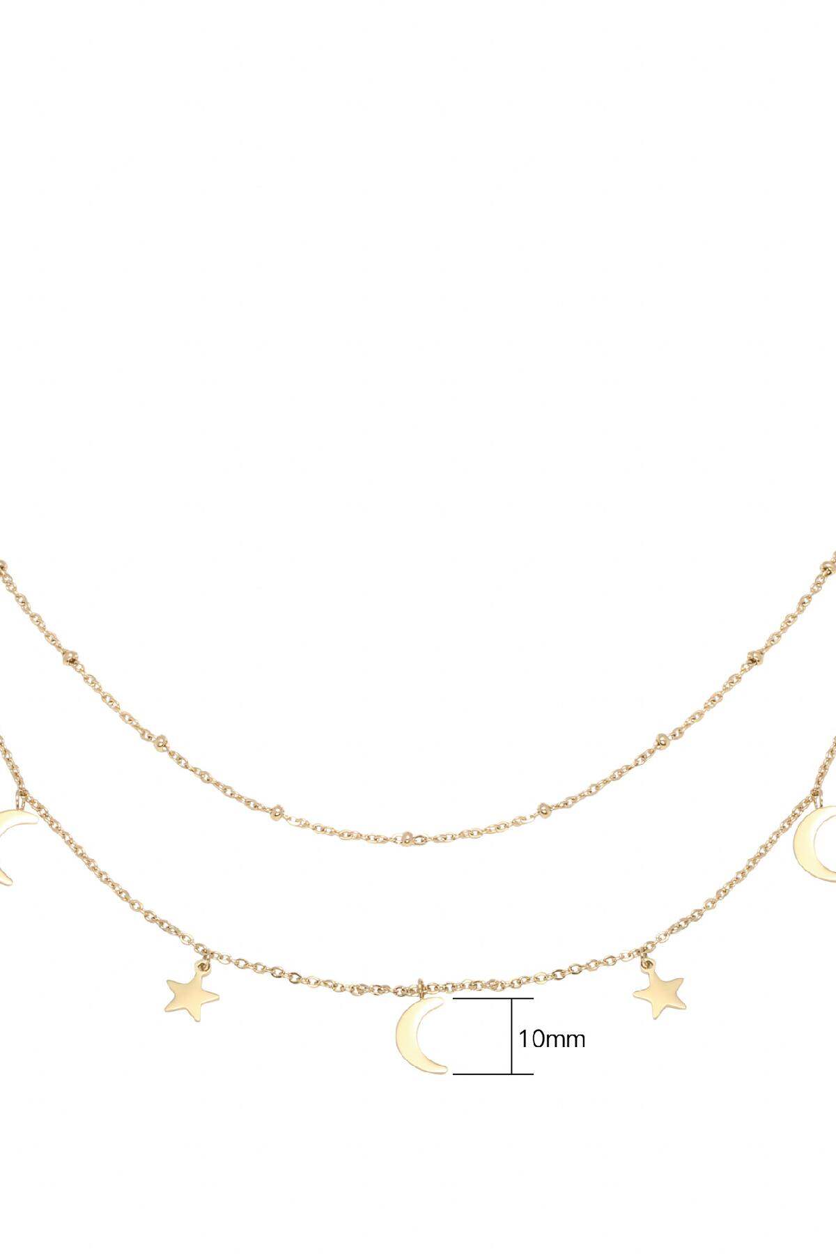 Kette Beyond The Stars Goldfarbe Edelstahl h5 Bild6
