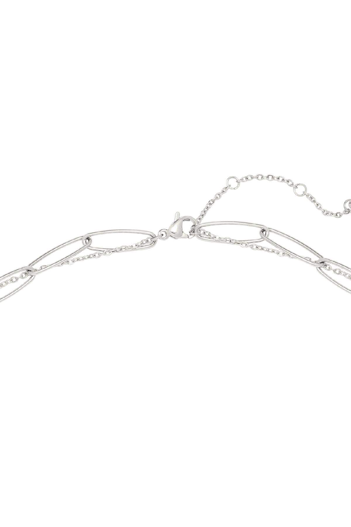 Collana Pretty in Perla Silver Color Stainless Steel h5 Immagine4