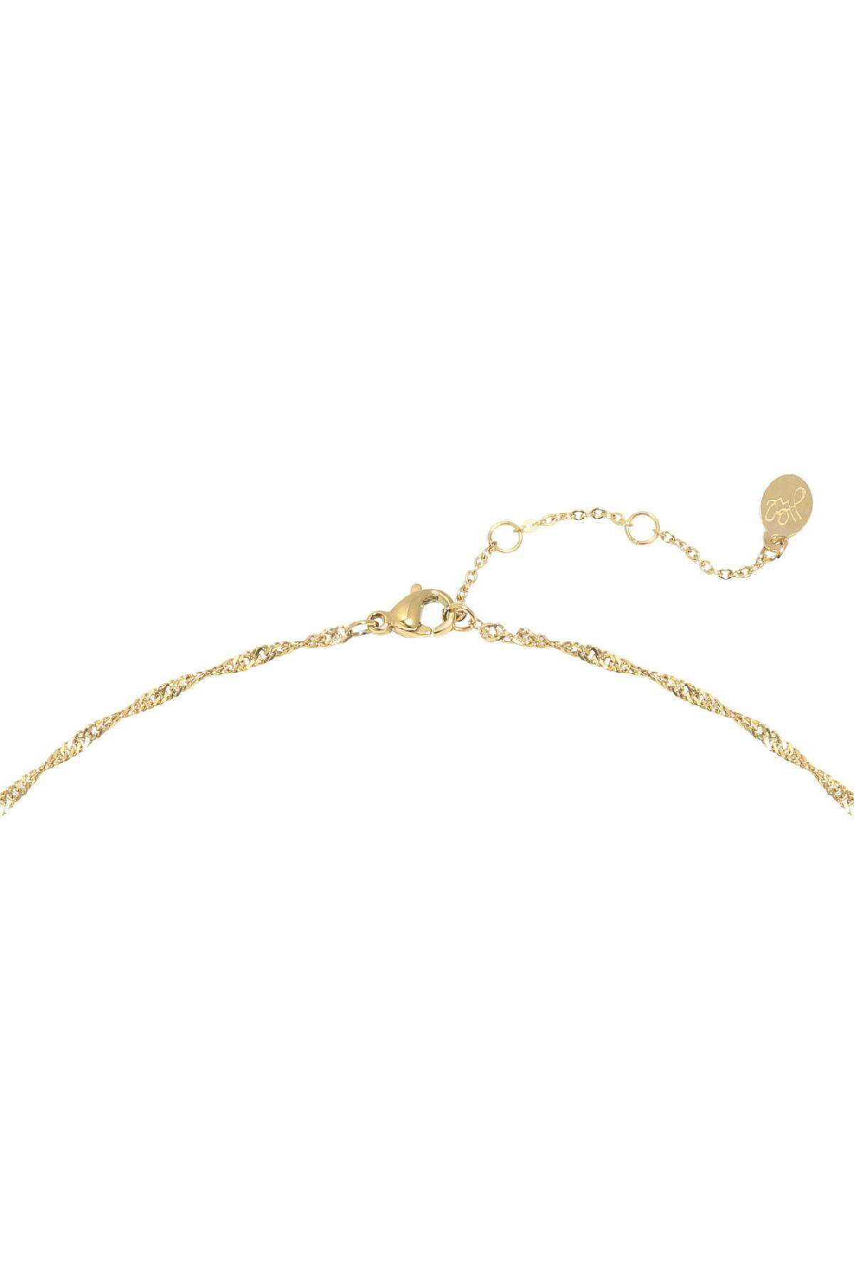 Ketting Snake  Goud kleur Stainless Steel h5 Afbeelding2