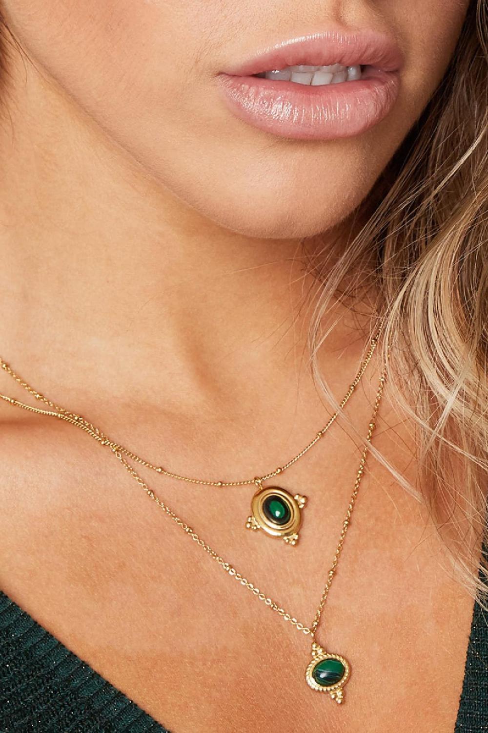 Collana Amore Mistico Green Stainless Steel h5Immagine3