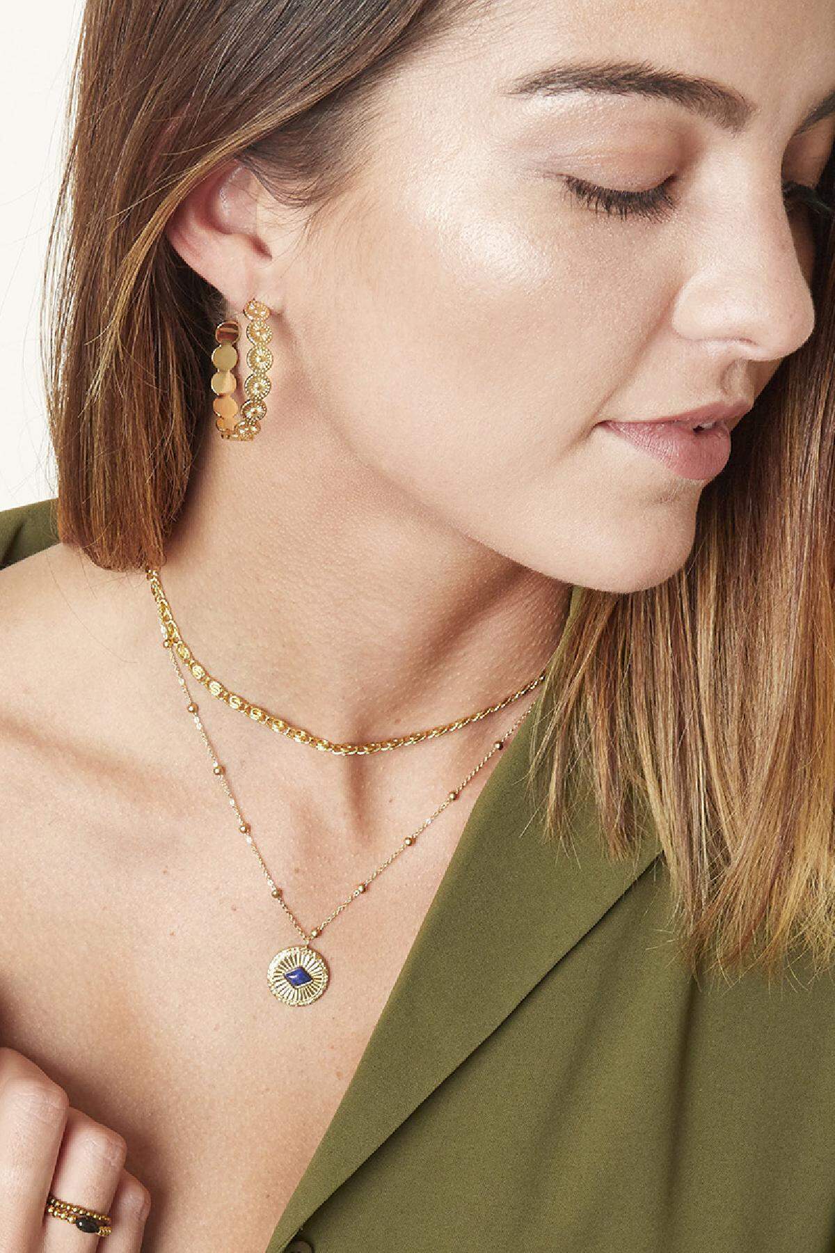 Collar Proud to wear Azul Acero inoxidable h5 Imagen3