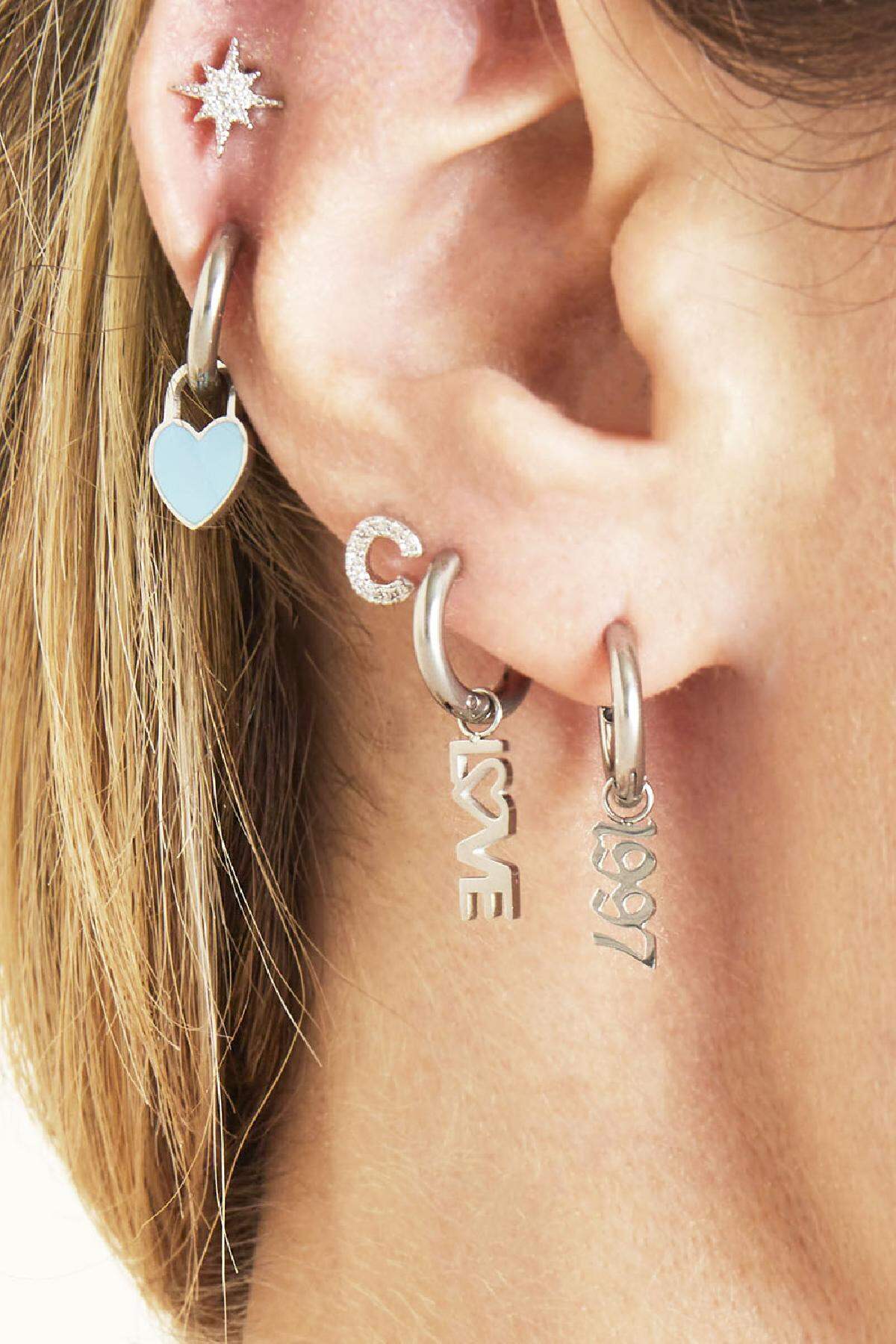 DIY Charm Year Of Birth Silver Color - 1985 Stainless Steel Picture2