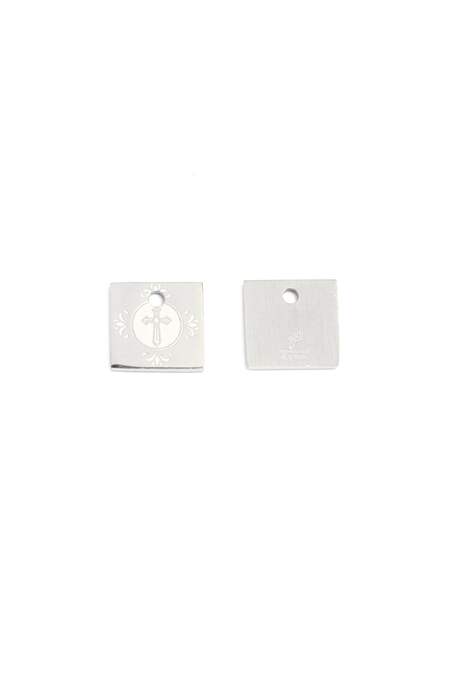 Charm Cross Silver Color Stainless Steel
