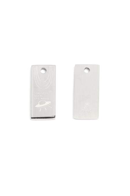 Charm Sky Silver Color Stainless Steel