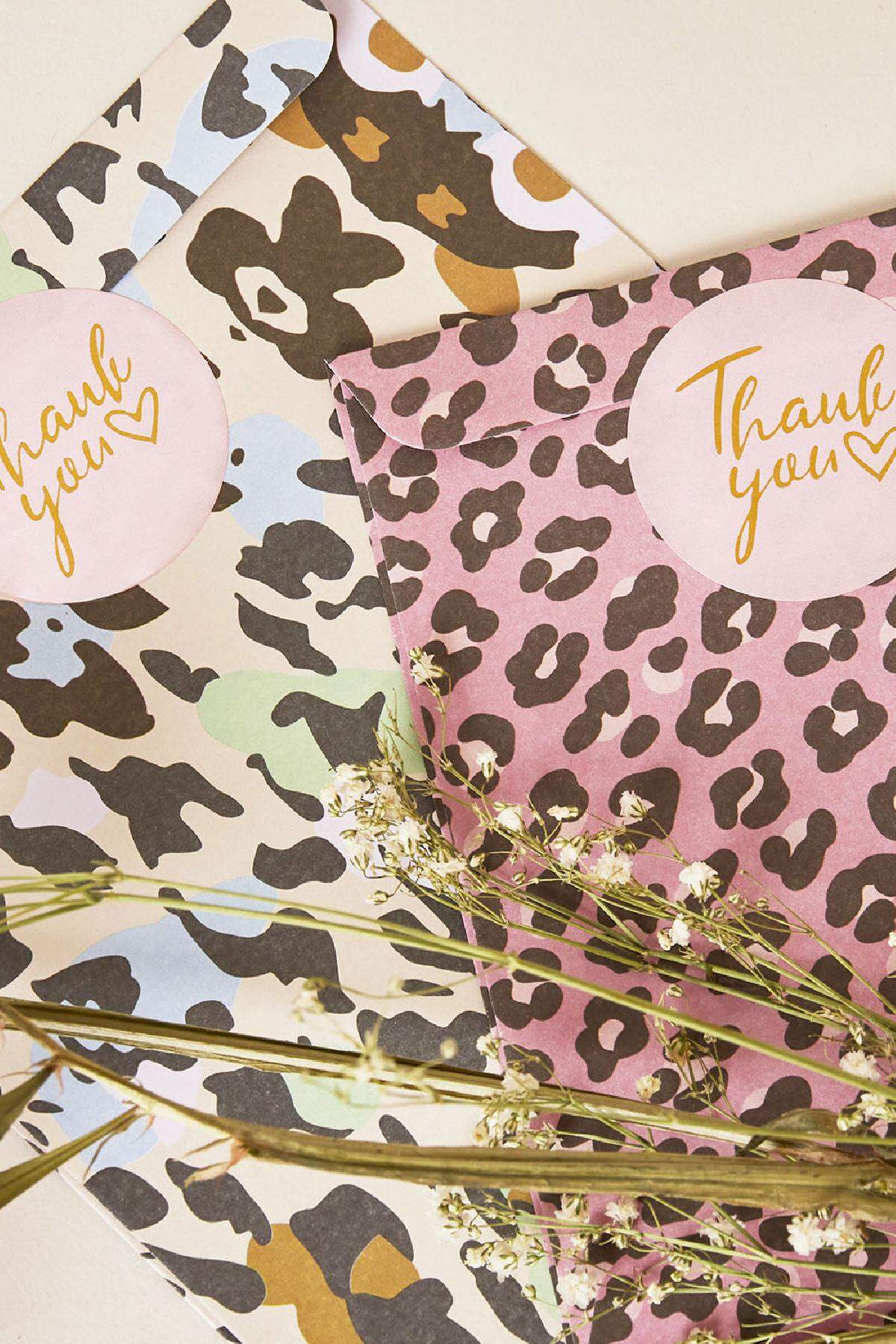 Stickers Thank You Rosa Papier 2