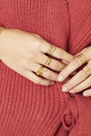 Ring Sophie Goldfarbe Edelstahl One size h5 Bild2