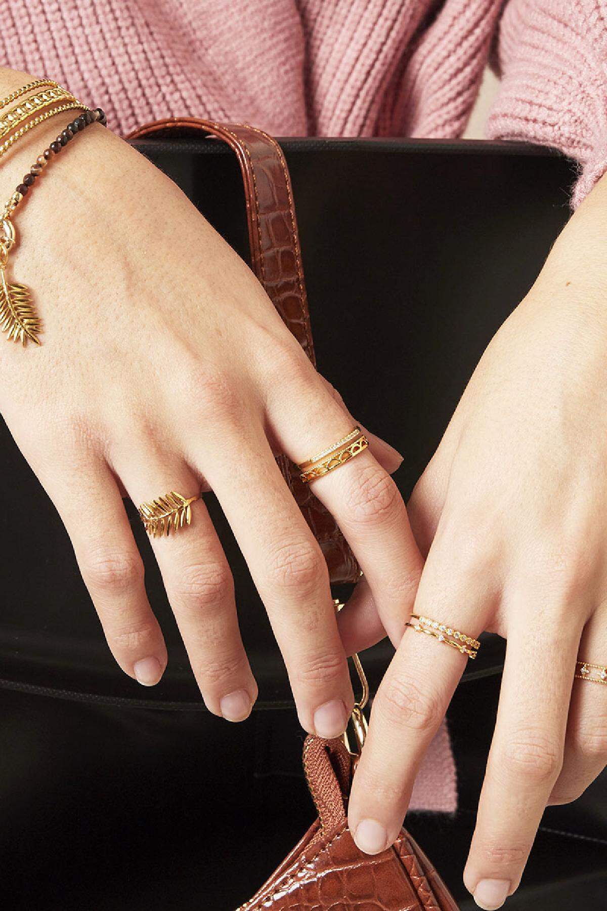 Ring Tina Goldfarbe Kupfer One size h5 Bild2