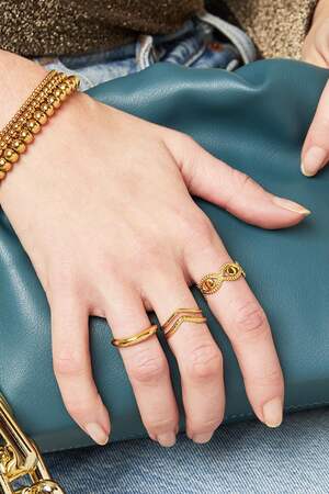 Ring Starry Sky Silver Color Stainless Steel 16 h5 Picture3