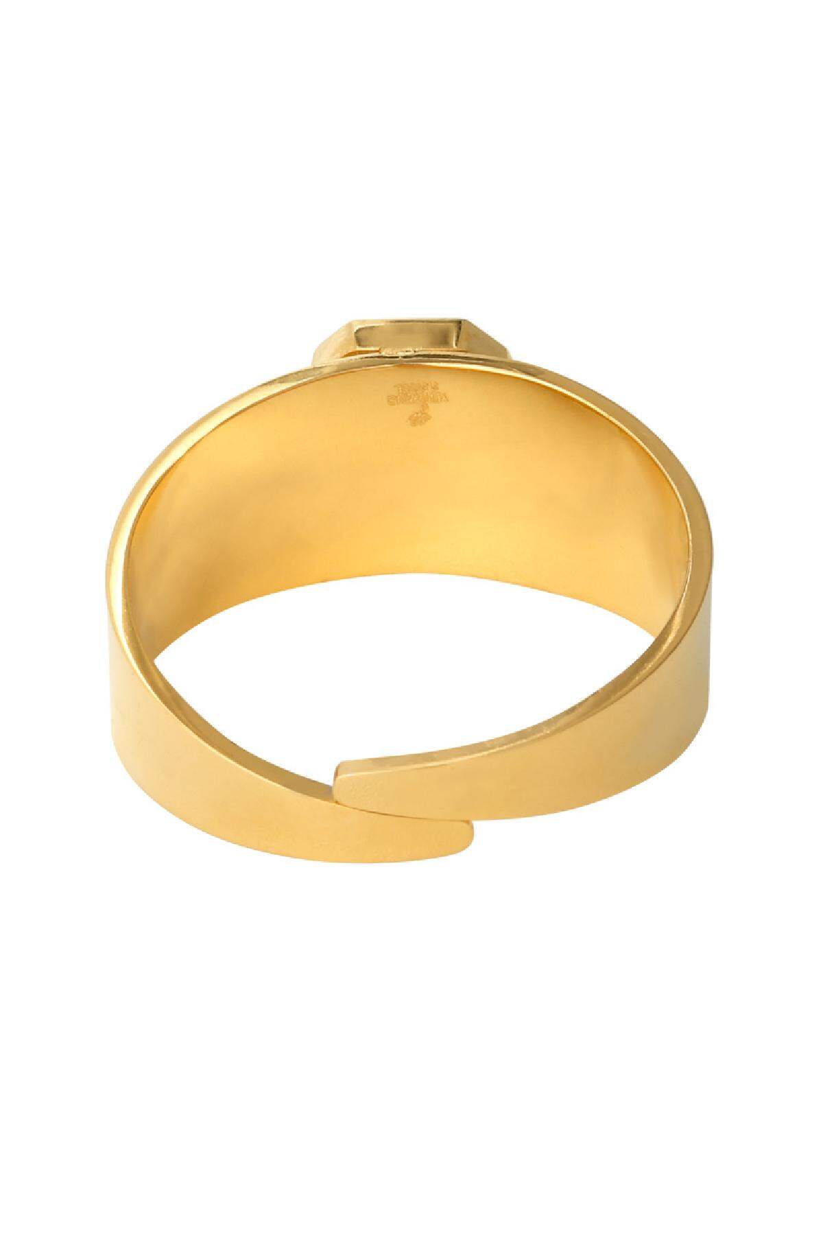 Ring Color Party Gelb Edelstahl One size Bild5