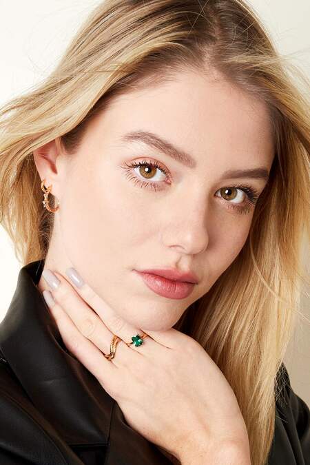 Ring Shimmer Rood Koper 16 2