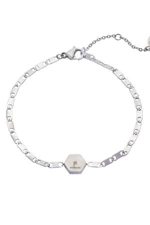 Armband Palm Tree Silber Edelstahl h5 Bild2