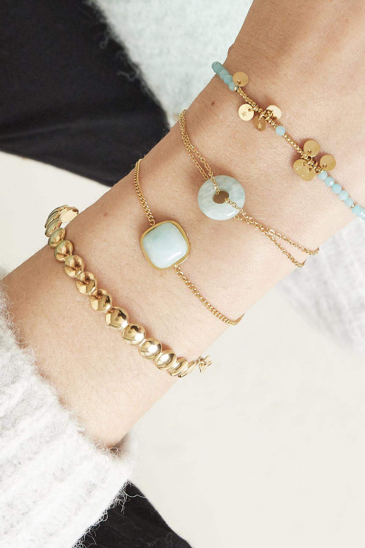 Armband Hooped Rot Edelstahl h5 Bild4