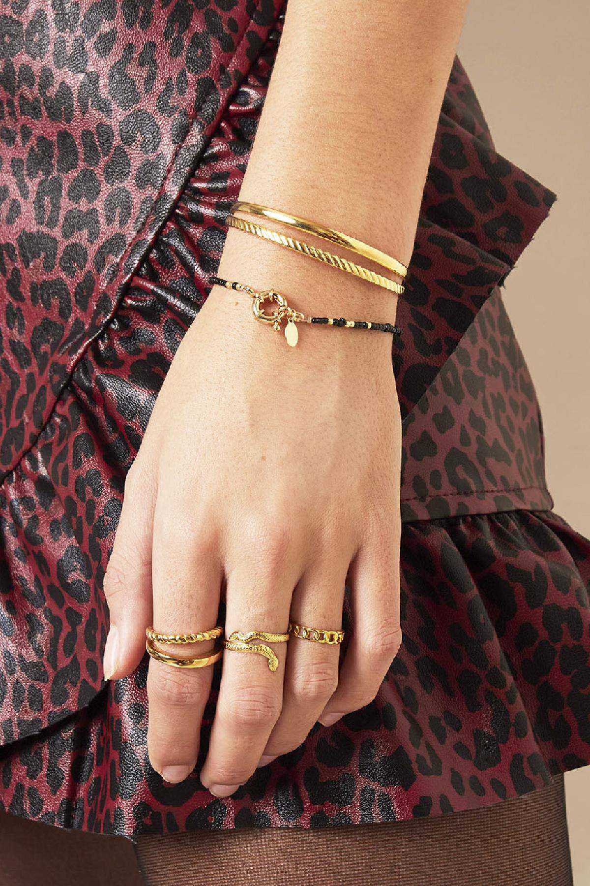 Armband Sophisticated Goldfarbe Edelstahl One size h5 Bild3