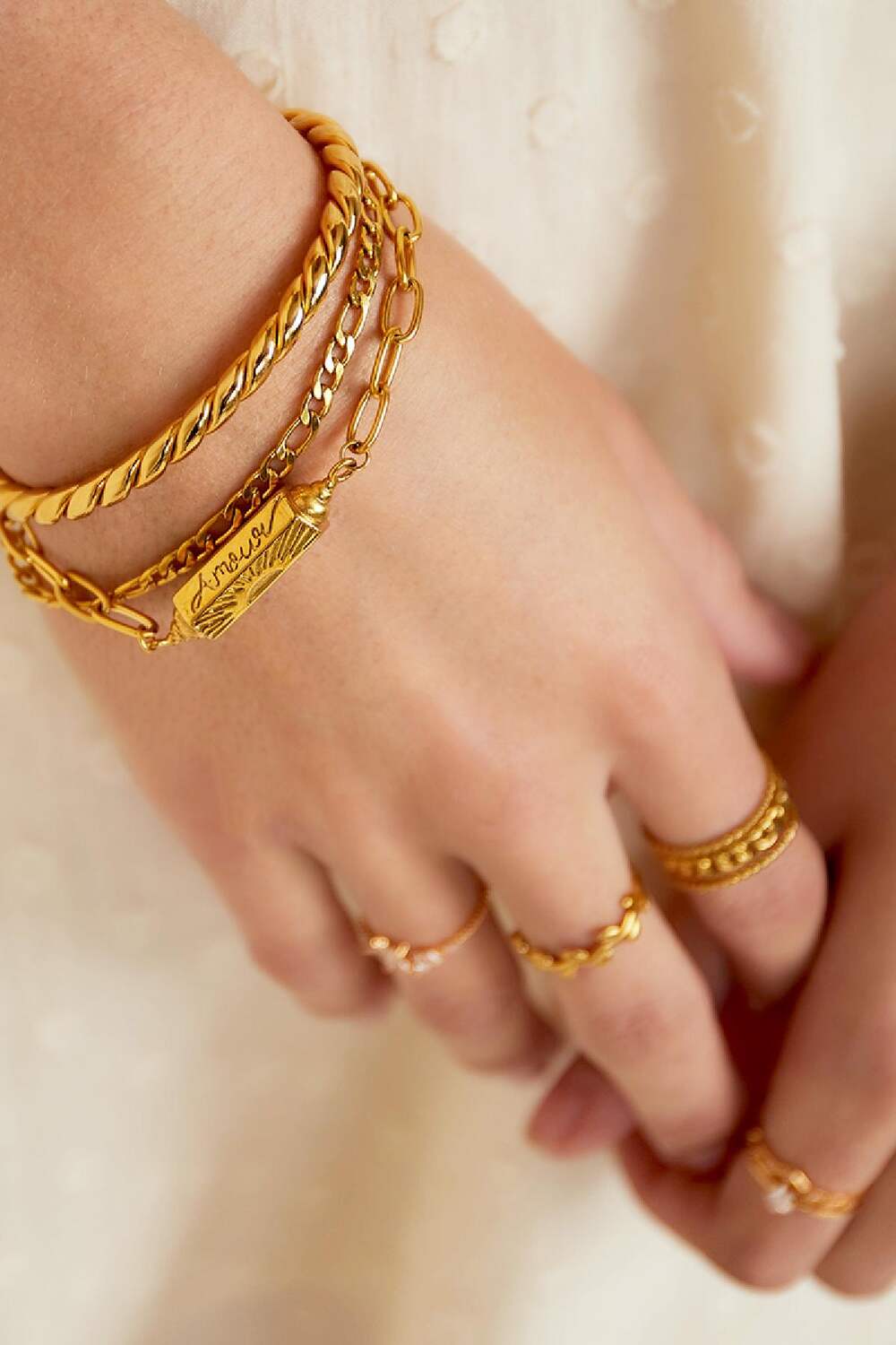 Armband Anhänger Amour Silber Edelstahl h5Bild2
