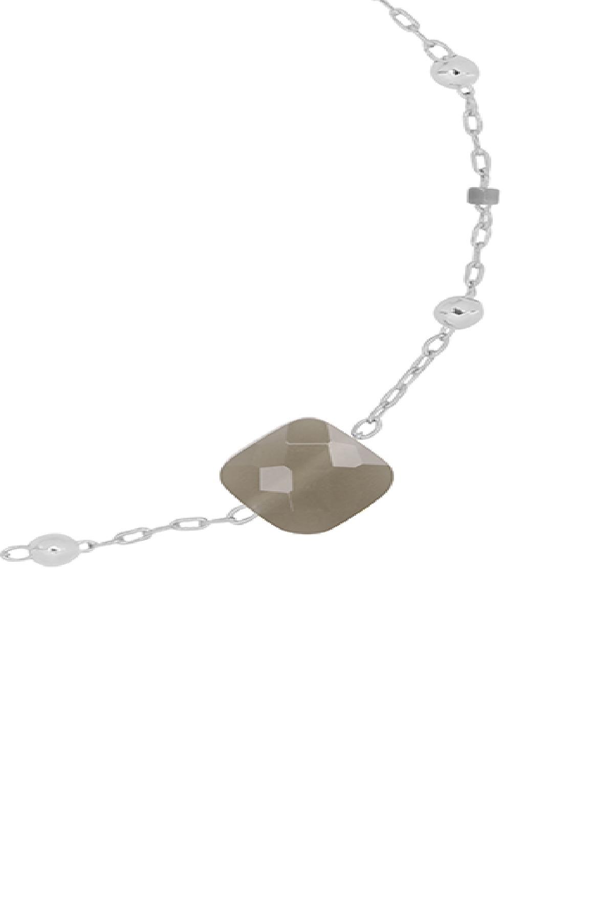 bracciale pietra lucida grey  h5 Immagine2