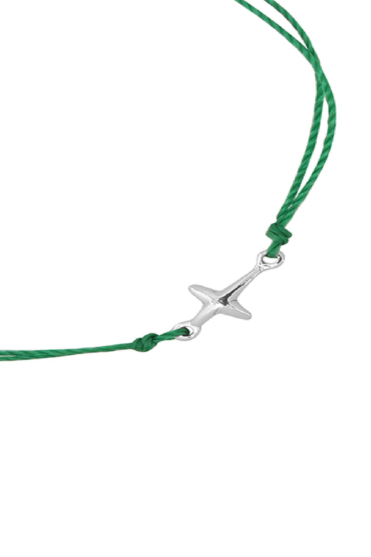 bracciale cross my heart green  Immagine2