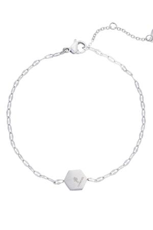 Bracelet The Wolf Plata Acero Inoxidable h5 Imagen2