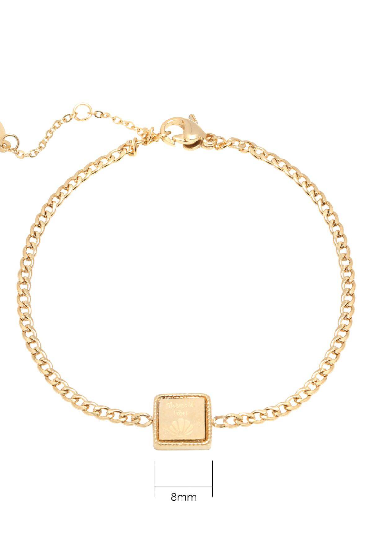 Bracciale Mermaid Vibes Gold Stainless Steel Immagine3