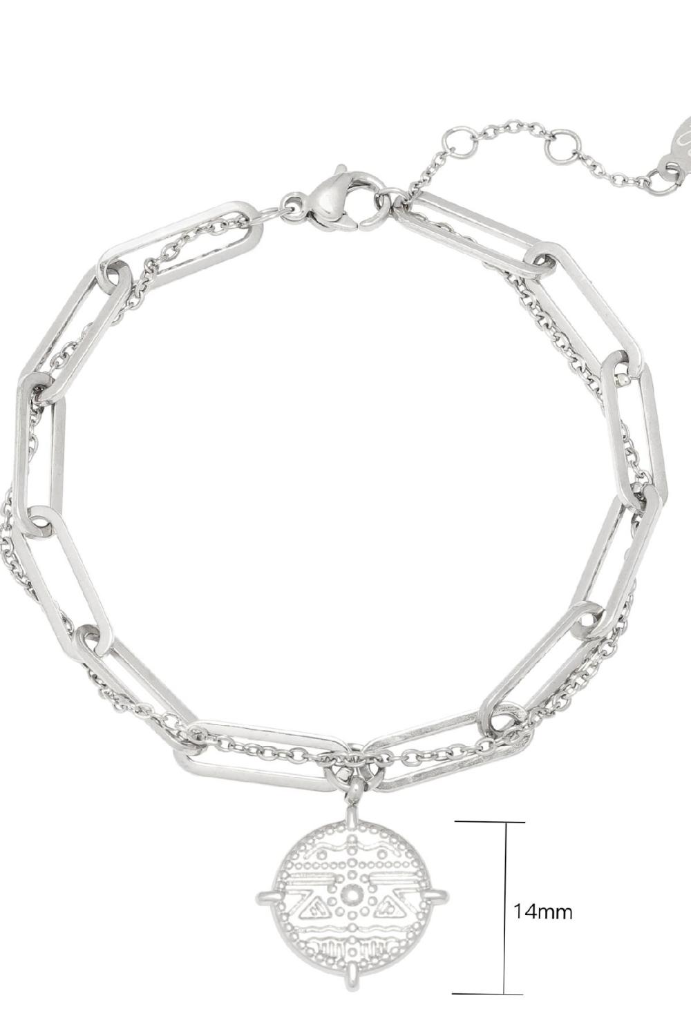 Armband Thick And Thin - Aztec Tribe Silber Edelstahl Bild2