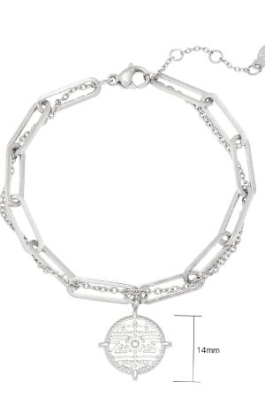 Armband Thick And Thin - Aztec Tribe Silber Edelstahl h5 Bild2