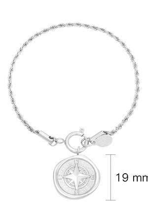 Pulserat Compass Plata Acero inoxidable h5 Imagen2