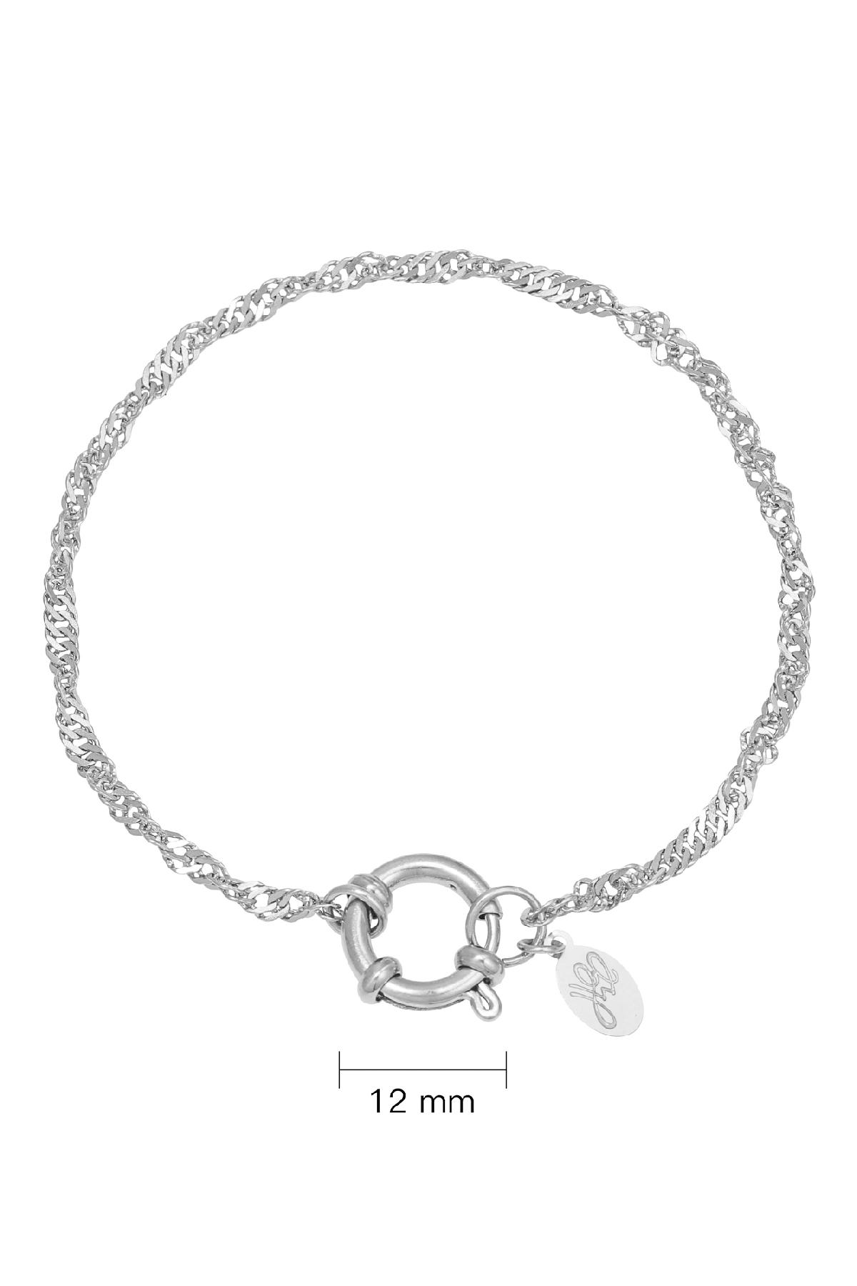 Groothandel Armband RVS Basisvorm Ketting Dee Zilverkleurig, foto 2 van 4