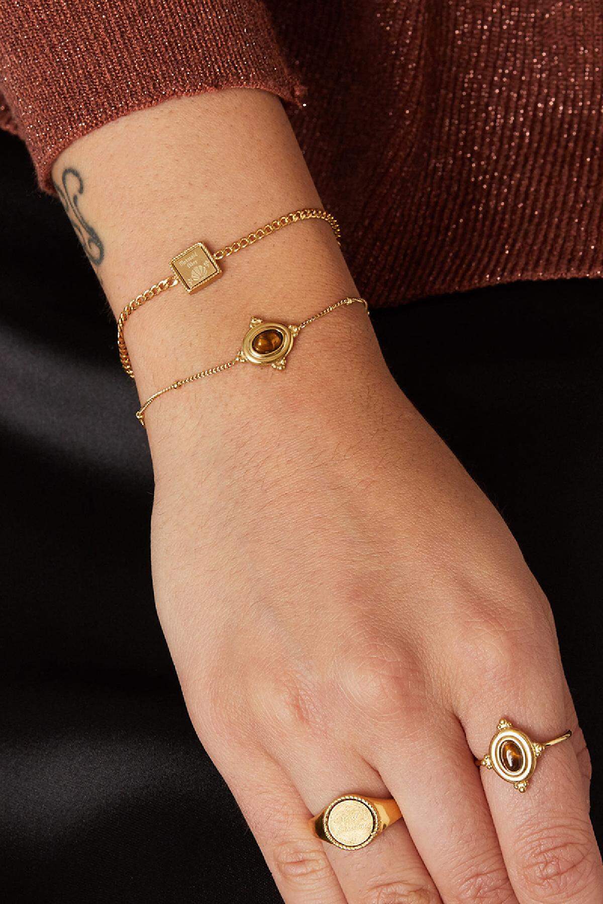 Bracciale Mermaid Vibes Gold Stainless Steel h5 Immagine4