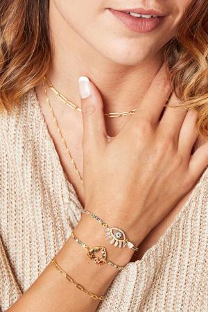 Pulsera Chained Up Plata Acero Inoxidable h5 Imagen2