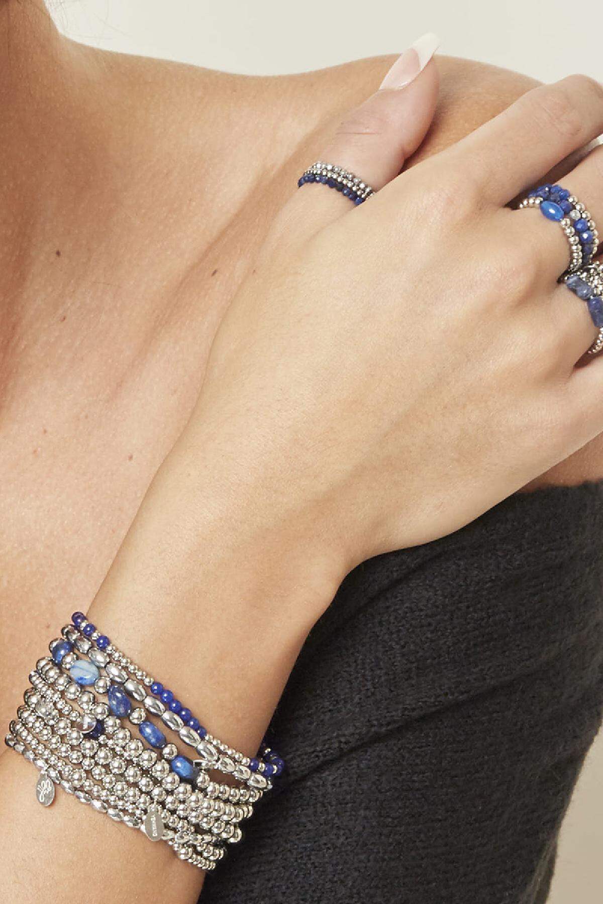 Armband-Anzeigeset Blue Details Blau Edelstahl h5 Bild2