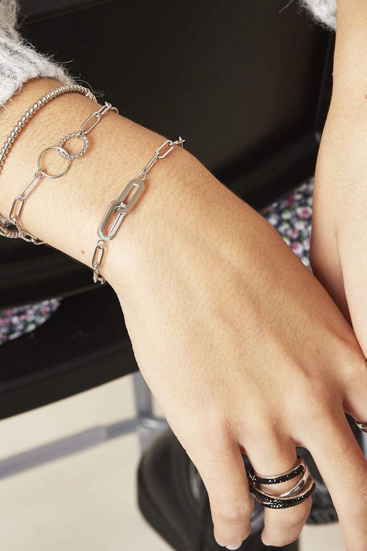 Bracelet Change Silver Color Stainless Steel