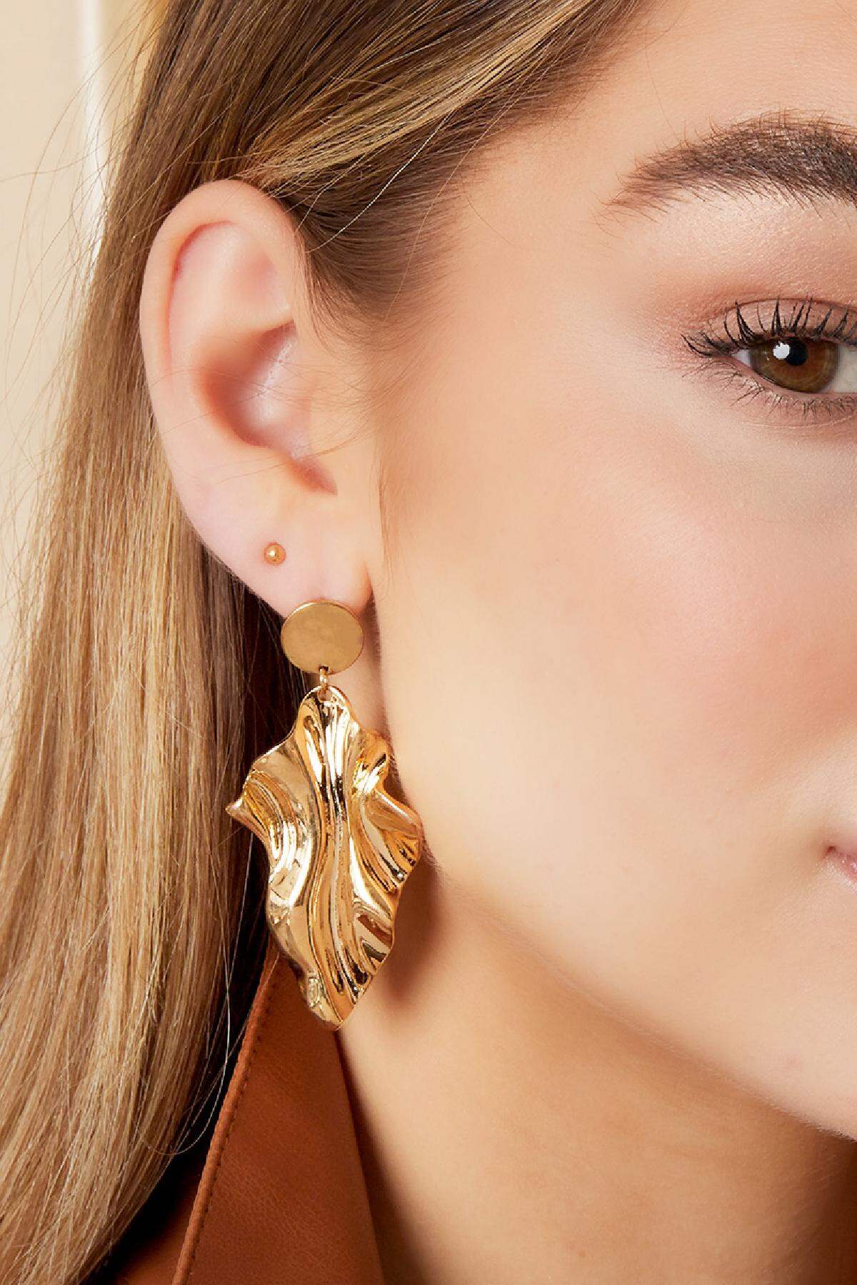 Ohrringe Euphoria Goldfarbe Kupfer h5 Bild2
