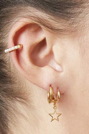 Earcuff Pearly Silber Kupfer h5 Bild3