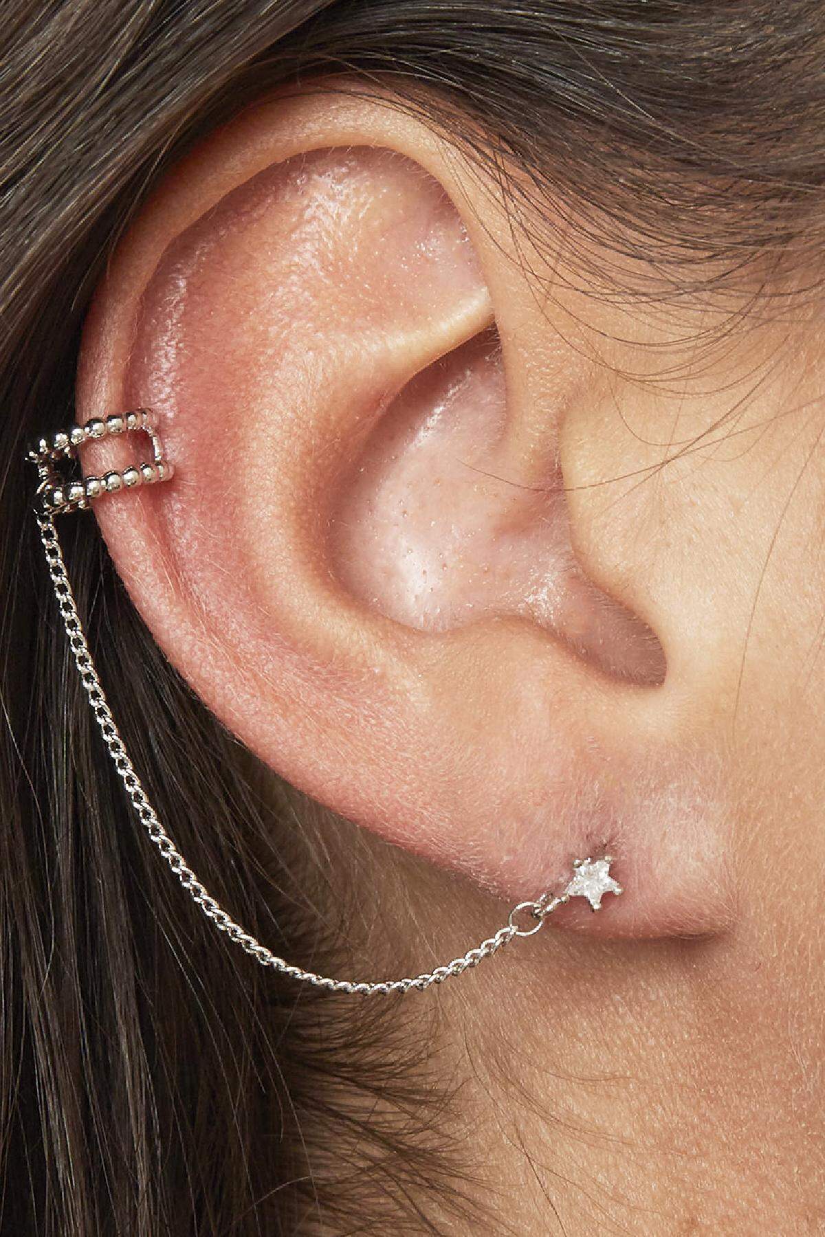 Earcuff Anya Green Copper Immagine2
