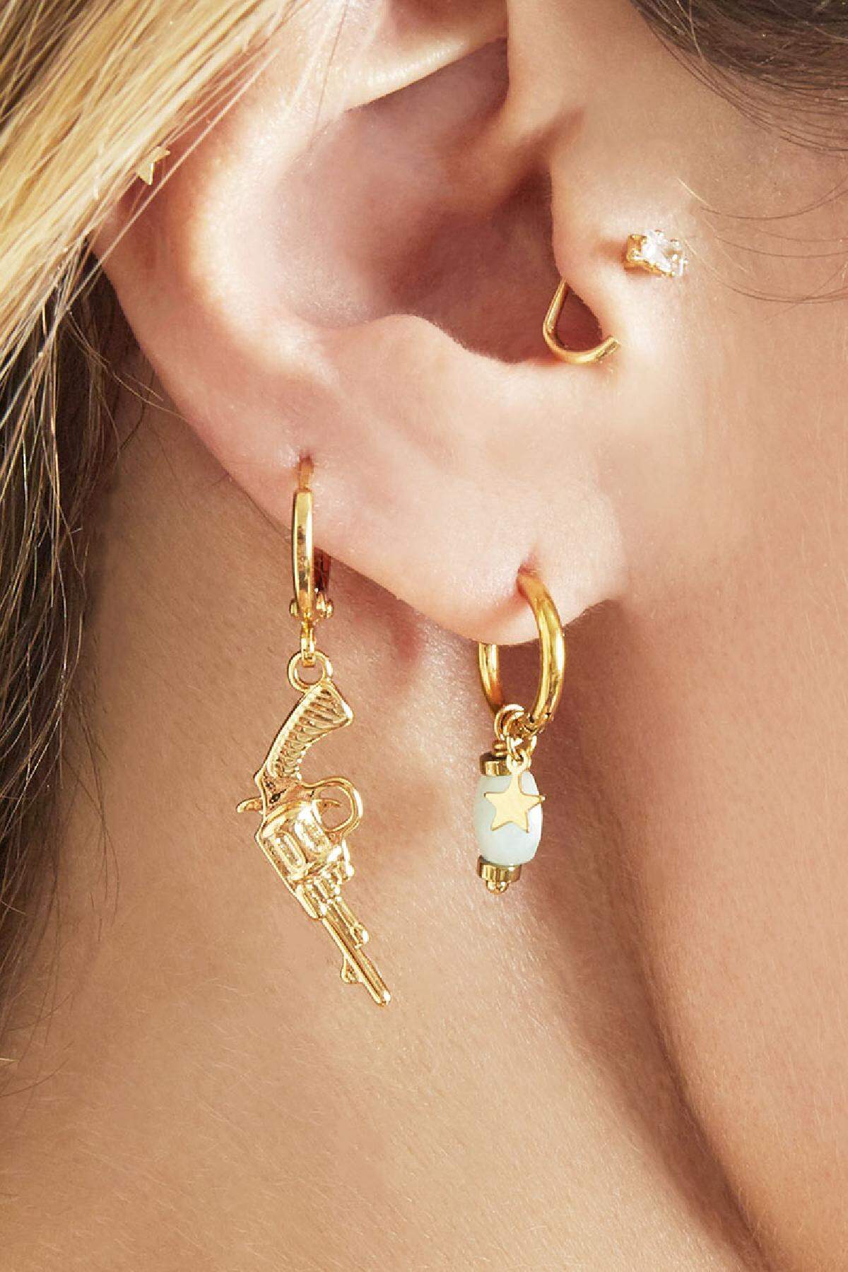 Pendientes Gun Plata Cobre Imagen2