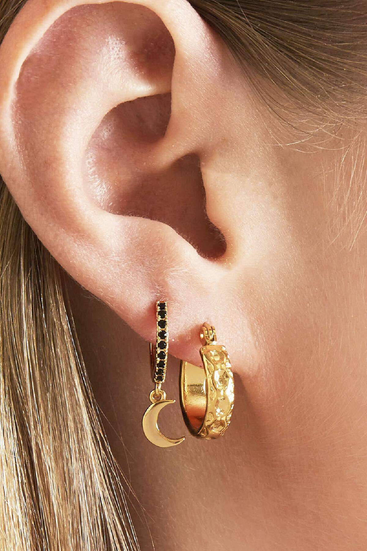 Boucles d'oreilles Creole Ancient Acier inoxydable h5 Image2