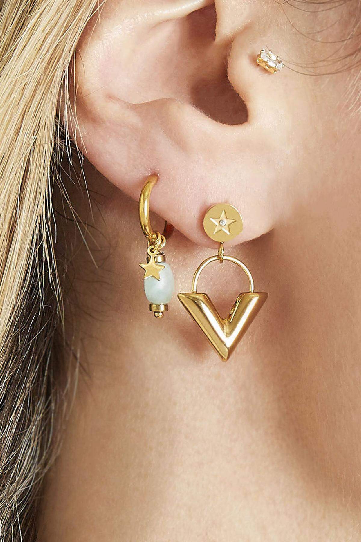 Earrings So Charming Silver Color Stainless Steel Picture2