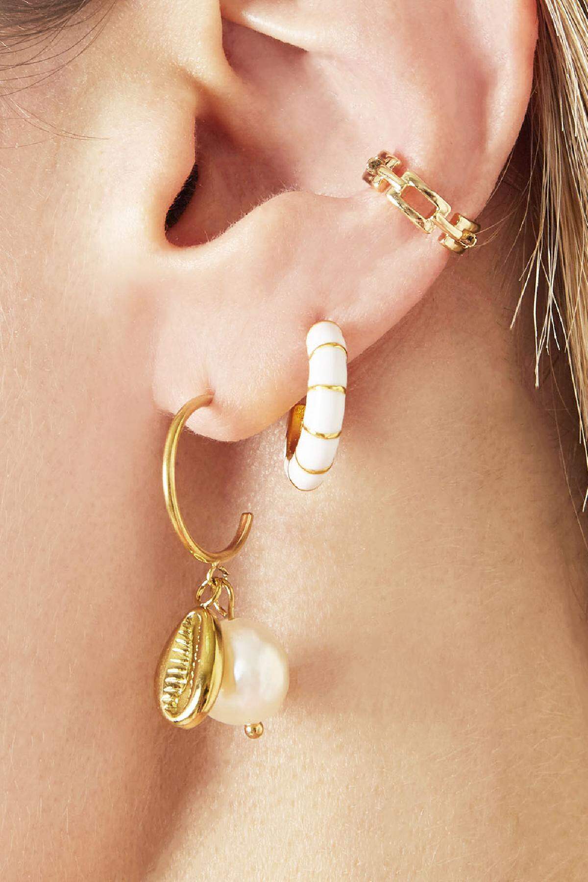 Earcuff Linked Plata Cobre h5 Imagen2