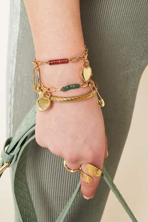 Armband Pendants And Beads Groen Stainless Steel h5 Afbeelding2
