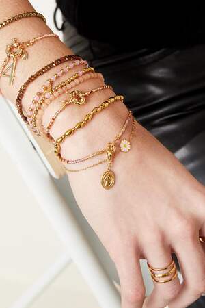 Armband Petals Rosa Edelstahl h5 Bild2