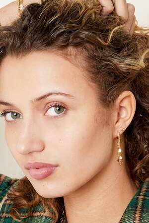 Earrings Garlands Gold Stainless Steel h5 Immagine3