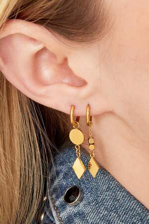 Ohrringe Be Cool Goldfarbe Edelstahl h5 Bild3