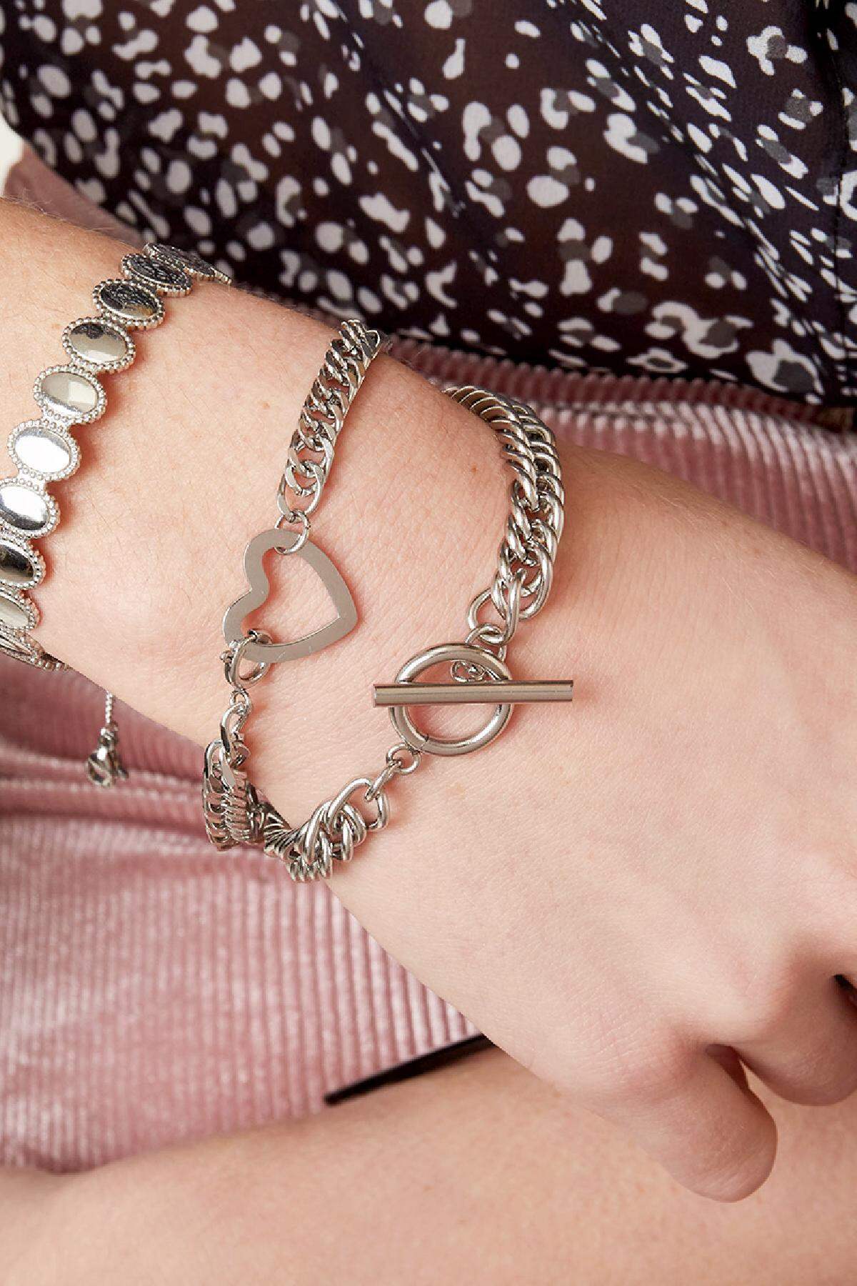 Bracelet Lovely Gold Stainless Steel h5 Immagine2