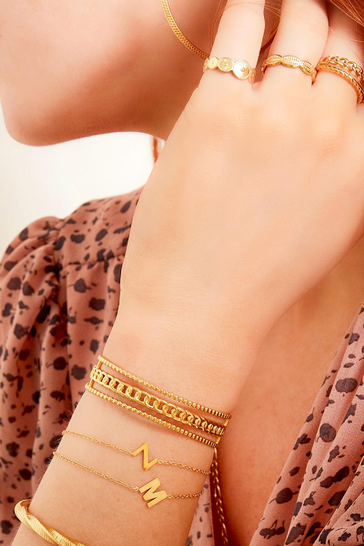 Groothandel RVS Armband Initiële O -, foto 3 van 6