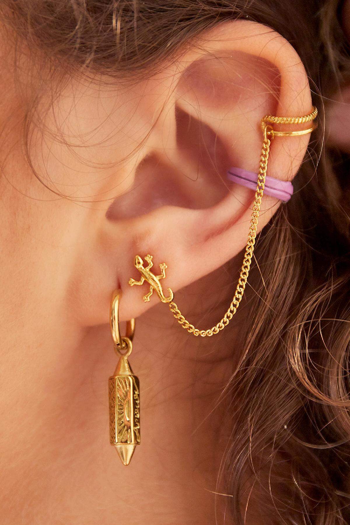Pendientes Amour Colgante Plata Acero inoxidable Imagen2