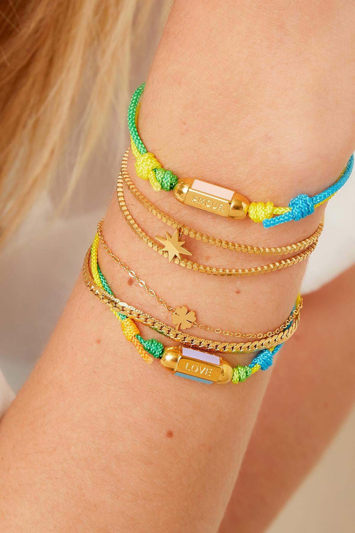 Armband La Vie Amour Mehrfarbig Multi Edelstahl h5 Bild3